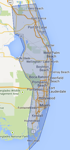 south florida atm service area map