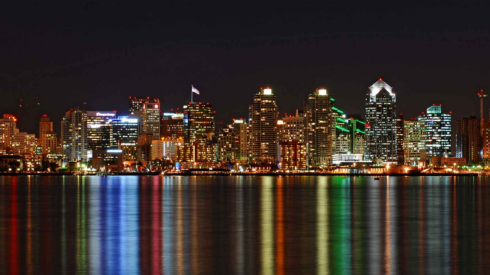 Downtown San Diego Skyline Cityscape at night