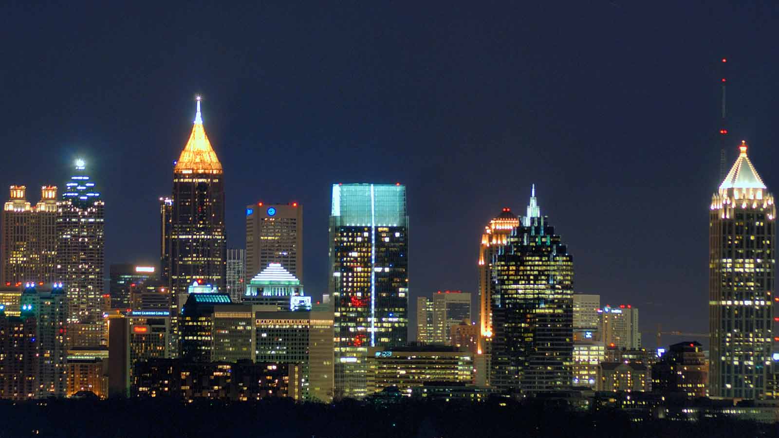 Atlanta Georgia Skyline at night