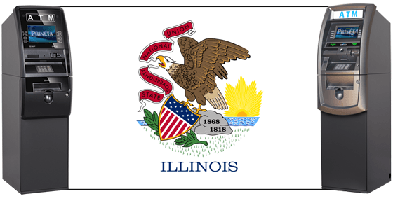 ATMs with Illinois Flag