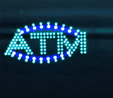 LED ATM Sign Flashing ATM Sign Animated ATM Light Box Window Sign ATM Machine 