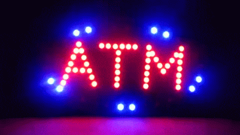 ATM LED Neon Light Open Sign With Animation