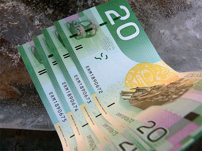 Canadian $20 bills 