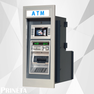 Stock image of genmega Gt-3000 through the wall ATM machine
